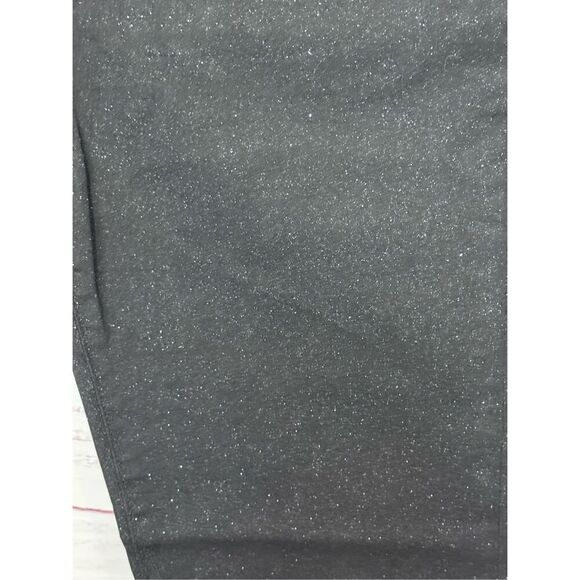 Express High Waisted Black Sparkle Skinny Jeans 10S - Picture 5 of 9